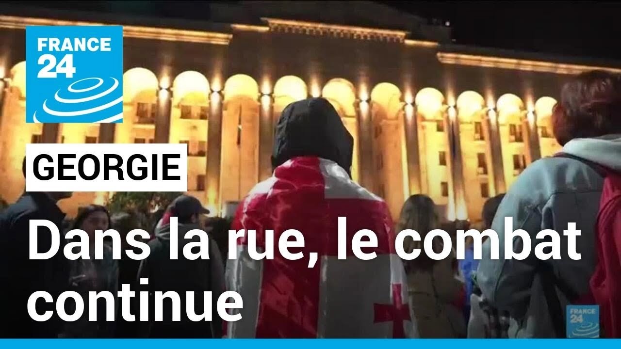 Géorgie: le combat contre la loi sur "l'influence étrangère" continue dans la rue • FRANCE 24