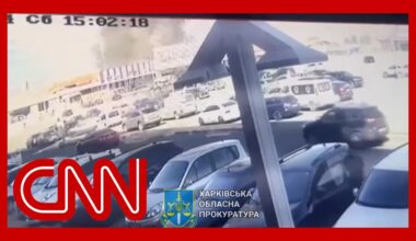 Security cam shows moment hardware store was hit by Russian missile