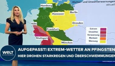 DEUTSCHLAND: Extrem-Wetter an Pfingsten! Aufgepasst! Hier drohen nun Starkregen und Überschwemmungen