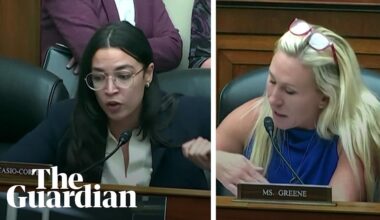 Marjorie Taylor Greene and Alexandria Ocasio-Cortez clash in chaotic US House hearing