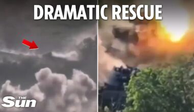 Ukraine troops pinned down by Russian fire ESCAPE alive as they're saved by hero comrades