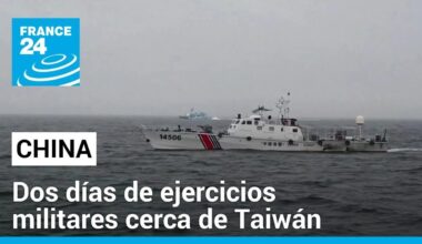 China demuestra su capacidad militar para "tomar el poder" en Taiwán