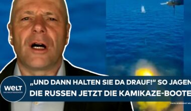 PUTINS KRIEG: "Und dann halten sie da drauf!" So jagen die Russen jetzt Kamikaze-Boote der Ukraine!