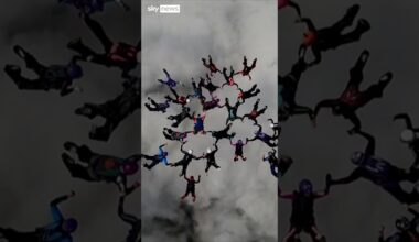 All-women skydiving group breaks record for formation skydiving