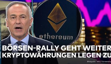 KRYPTOWÄHRUNG: Ethereum zieht an! Digitale Währung legt an Börsen zu - auch Bitcoin steigt