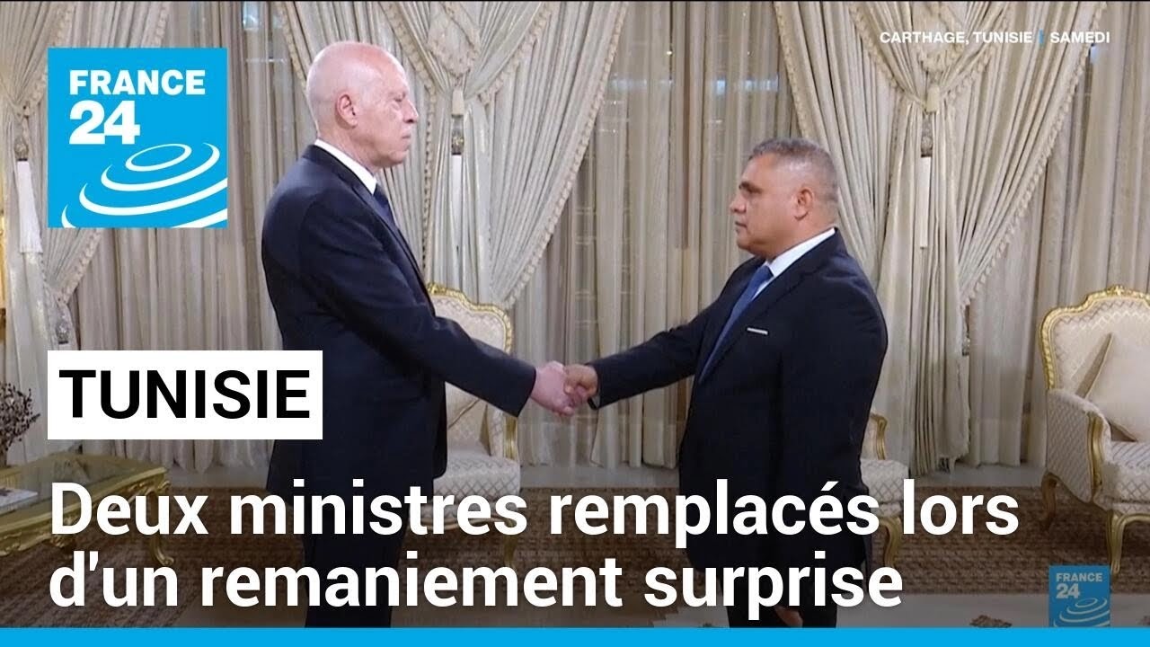 En Tunisie, deux ministres remplacés lors d'un remaniement surprise • FRANCE 24