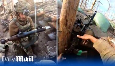 Ukraine's International Legion repel Russian attack with RPGs and rifles during fierce trench battle