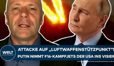 UKRAINE-KRIEG: Attacke auf "Luftwaffenstützpunkt"! Putin nimmt nun F16-Kampfjets der USA ins Visier