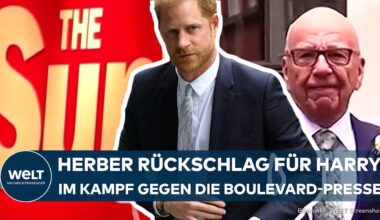 LONDON: Herber Rückschlag für Prinz Harry! Klage gegen Medienmogul Rupert Murdoch abgewiesen