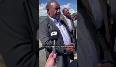 Papua New Guinea PM visits landslide province and mourners