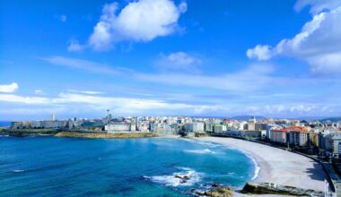 Praia do Orzán, A Coruña, Spain