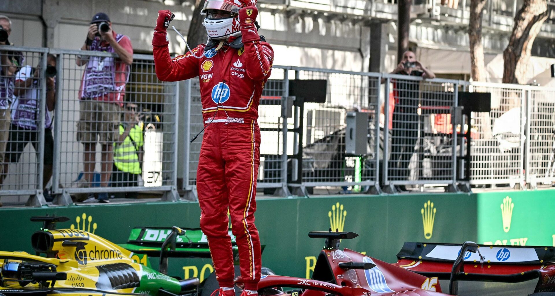 congratulations to our very own Charles Leclerc for finally winning his home race 🇲🇨