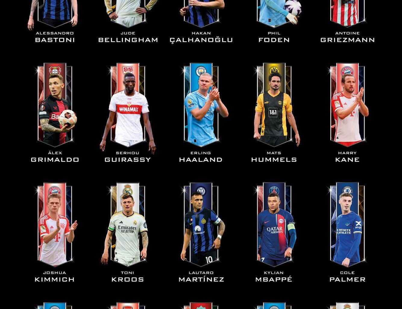 [Official] Nominees for the Globe Soccer Best Men’s Player Award 2024. Alessandro Bastoni, Hakan Calhanoglu, and Lautaro Martinez are nominated.