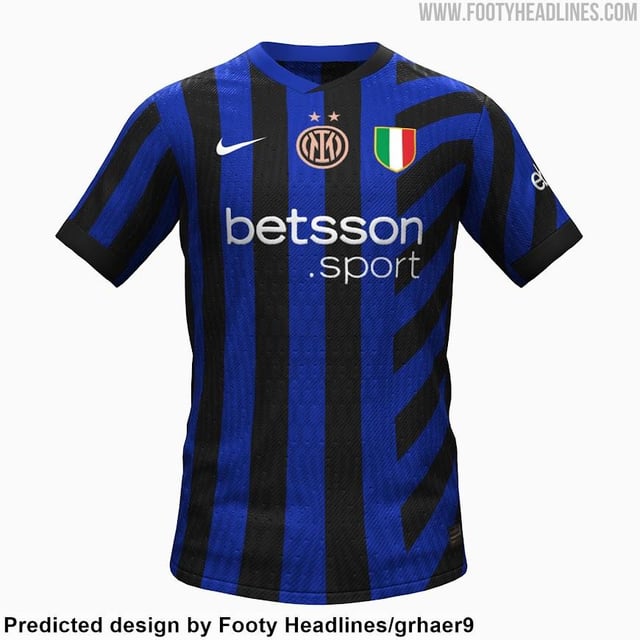 [Footy Headlines] The Nike Inter 24-25 home kit might have a centered badge, with the left chest featuring the Scudetto. This is a guess of Inter kit expert @rupertgraphic based on Nike’s teaser image.