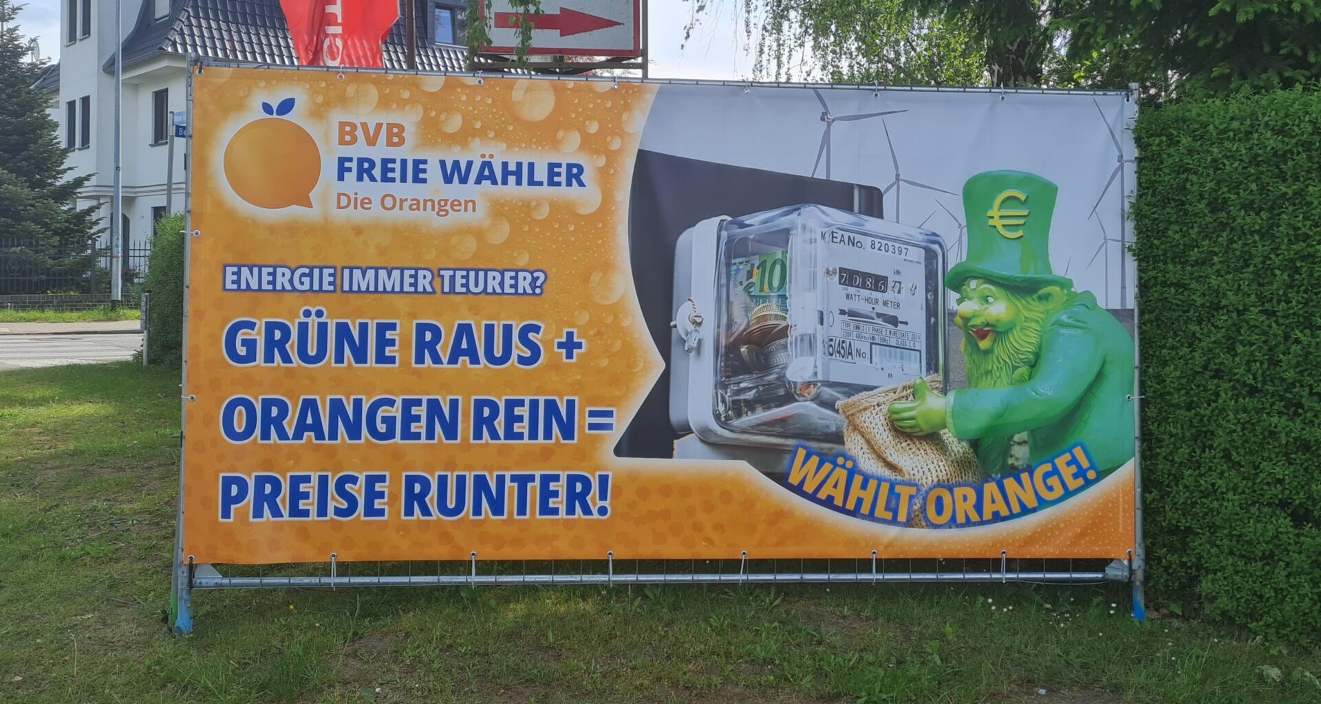 Wahlplakat oder Obstwerbung?