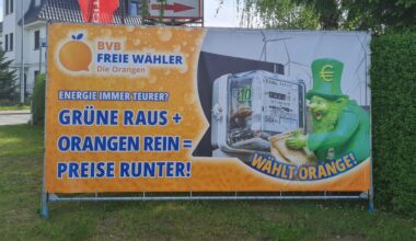 Wahlplakat oder Obstwerbung?