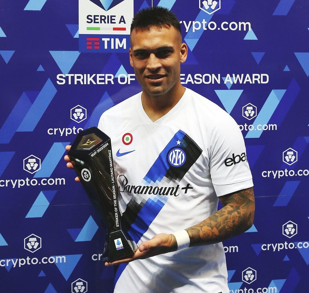 [Lega Serie A] Lautaro Martinez is the Top Scorer (Capocannoniere) of Serie A 2023/2024! He wins the ‘Striker of the Season’ award with 24 goals.