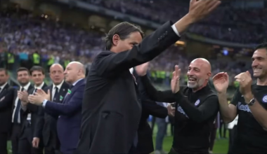 Simone Inzaghi and his staff going cray 🖤💙