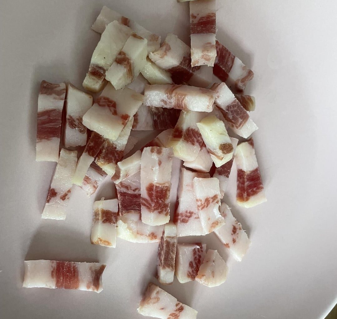 Carbonara mit Guanciale und Pecorino. Alla Romana