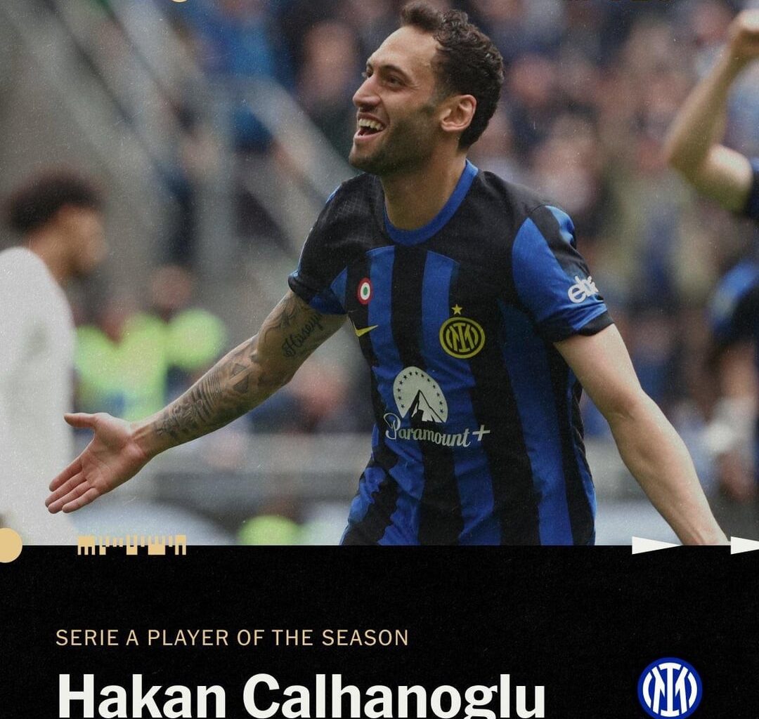 [Athletic] Hakan Calhanoglu has been named Serie A Player of the Season! “The reinvention of Calhanoglu has taken his game and Inter to another level.” Yann Sommer has also been included in The Athletic’s European Men’s Team of the Season! But he wasn’t nominated for Serie A Best Goalkeeper award 😂