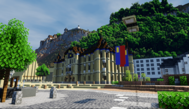 This is Vaduz, built 1:1 in Minecraft! Help us build Liechtenstein, Switzerland and Austria 1:1 in Minecraft!