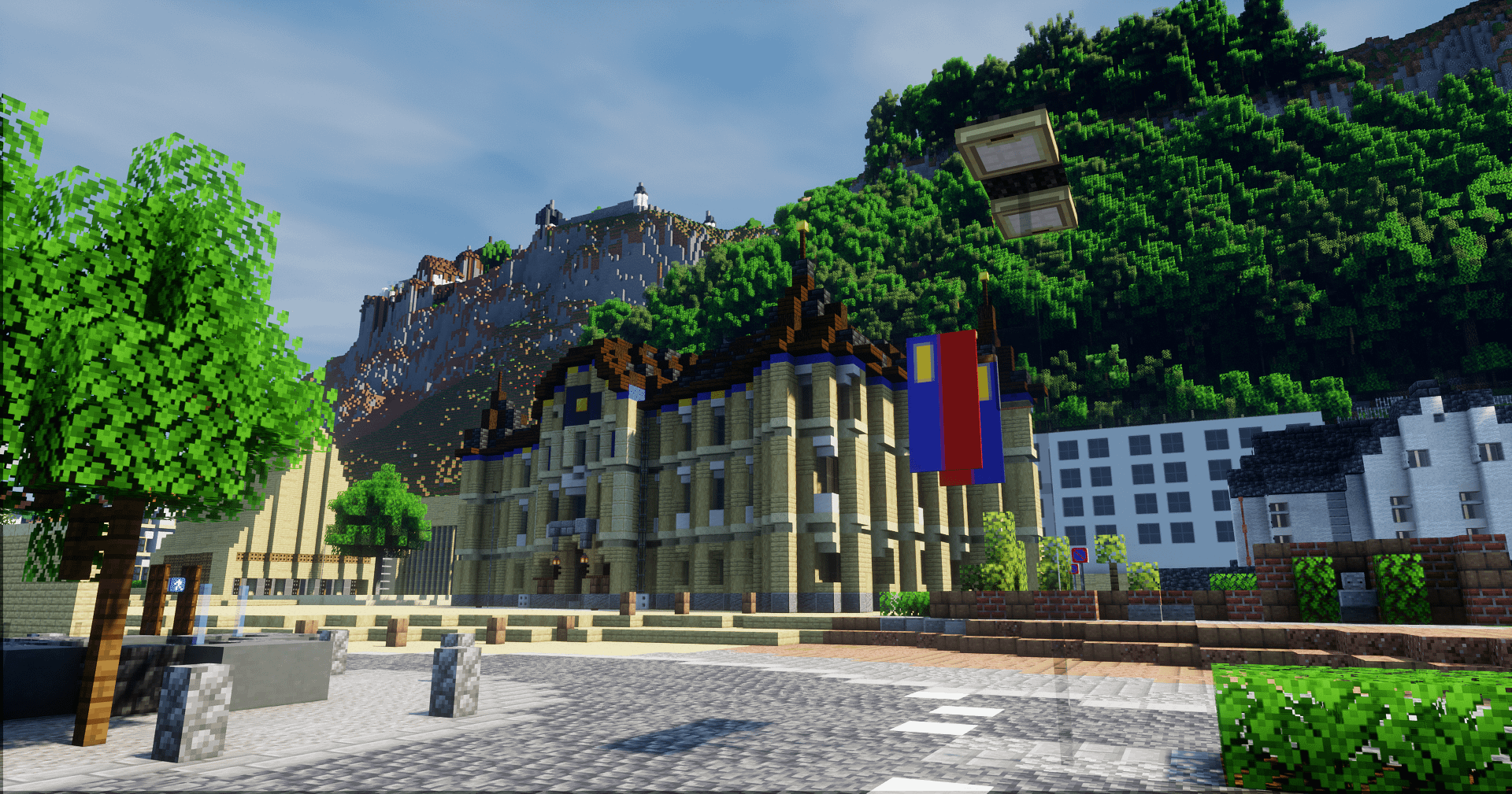 This is Vaduz, built 1:1 in Minecraft! Help us build Liechtenstein, Switzerland and Austria 1:1 in Minecraft!