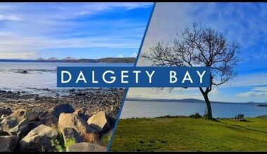 Exploring a small town along the Fife Coastal Path near Edinburgh in Scotland - Dalgety Bay, with incredible views of the Forth Bridges