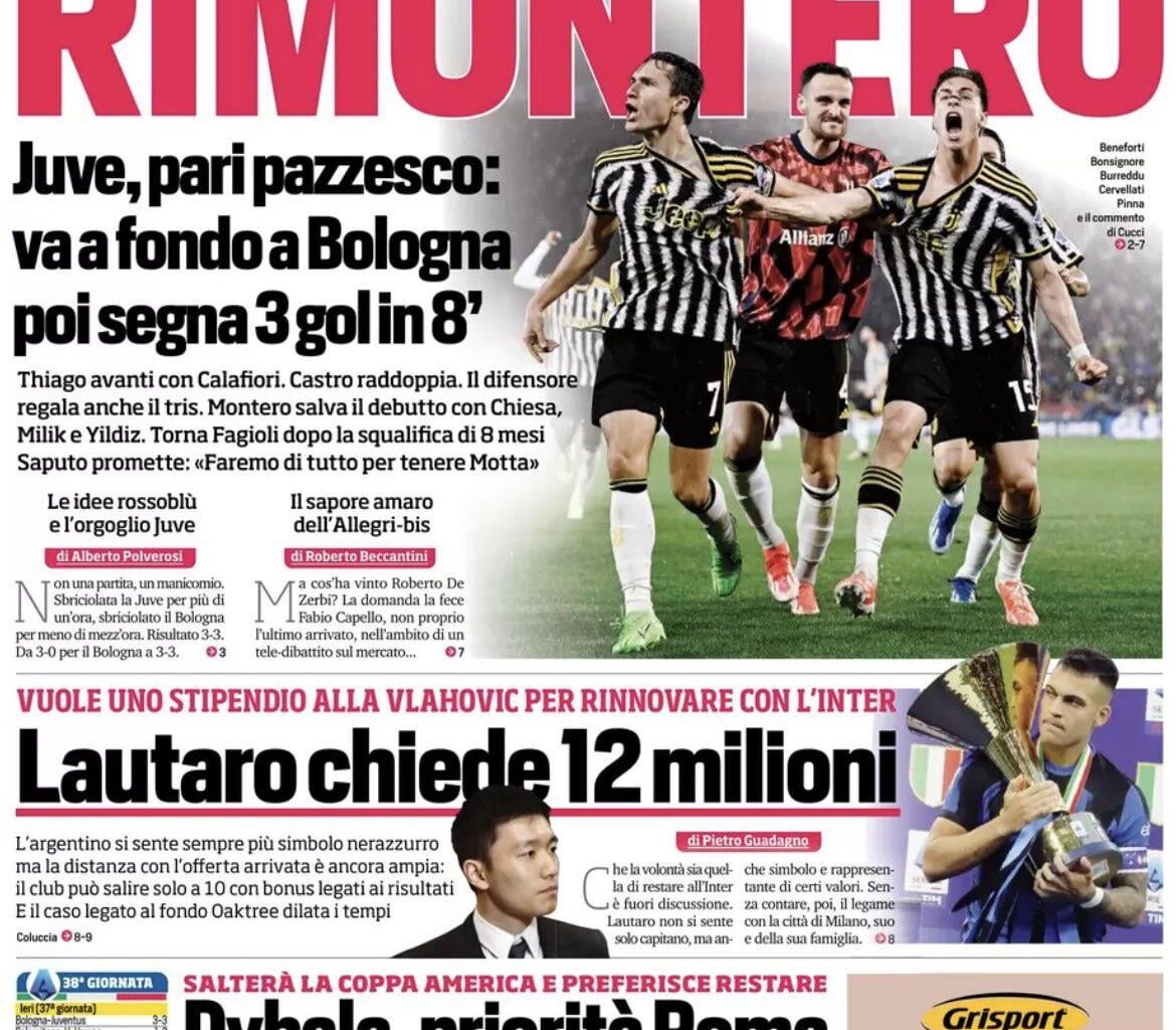 [CdS] “Lautaro wants Vlahovic’s salary to renew with Inter! Lautaro asks for a €12M/yr salary. Lautaro feels more and more like an Inter symbol but the distance with the offer received is still wide: Inter can only go up to €10M with bonuses linked to results. The renewal will stall due to Oaktree.”