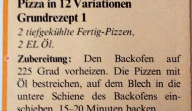 Aus dem Kochbuch "Schnelle Rezepte" aus dem Jahr 1972 :)