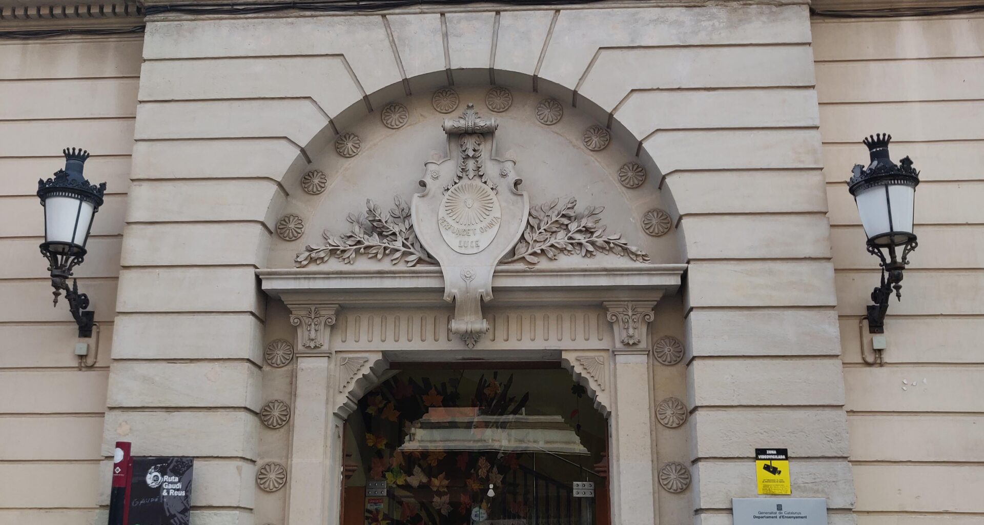 This High School used to be the Pias School where Gaudi ,the famous architect studied from the age of 11 until the age of 15 .