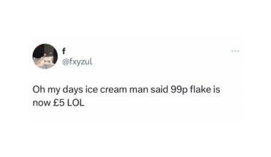 They were 99p for an entire cone now the flake alone is a fiver 😩