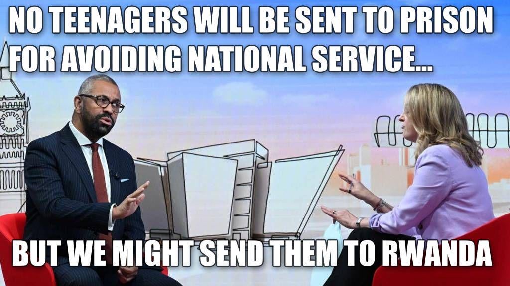 James Cleverly reveals plans for National Service...