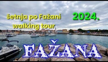 Fazana Istria Croatia beauty place on Adriatic sea - Walking tour