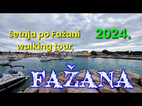 Fazana Istria Croatia beauty place on Adriatic sea - Walking tour