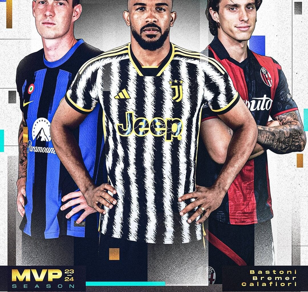 [Lega Serie A] OFFICIAL: Alessandro Bastoni, Bremer, and Riccardo Calafiori have been nominated for the Serie A 2023/2024 Best Defender.