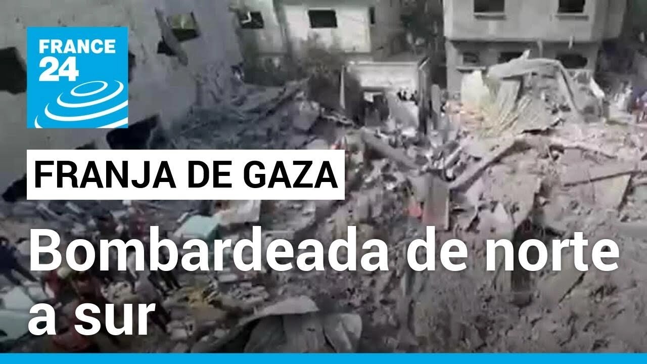 Ataques israelíes en Gaza se extienden desde el norte hasta el sur del enclave