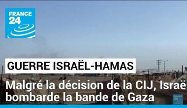 Guerre Israël-Hamas : au lendemain de la décision de la CIJ, Israël bombarde la bande de Gaza