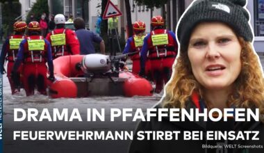 HOCHWASSER-ALARM: Feuerwehrmann stirbt – ICE entgleist durch Erdrutsch – Bundeswehr angefordert