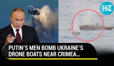 Putin's Navy Blows Up Four Ukrainian Drone Boats Near Crimea; 225 Ukrainian Troops Killed In Kharkiv