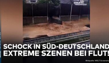 FLUT-KATASTROPHE: Neuer Starkregen! Hochwasser in Süd-Deutschland droht sich zu verschärfen