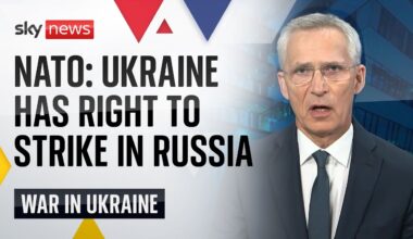 NATO chief: Ukraine has right to hit 'military targets' inside Russia | Ukraine War