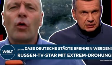 UKRAINE-KRIEG: "..., dass deutsche Städte ähnlich brennen werden!" Extremdrohung von Russen-TV-Star