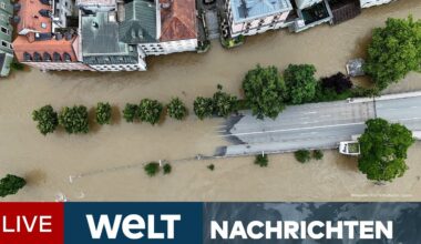 HOCHWASSER: Flutwelle überschreitet Scheitelpunkt in Süddeutschland - Sorge um Vermisste | Stream