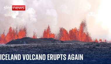 Iceland: Volcano erupts again as country's civil defence put on high alert