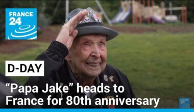 At 101, D-Day US veteran and TikTok star “Papa Jake” heads to France for 80th anniversary