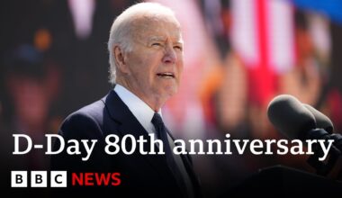 Joe Biden says fight for Ukraine echoes struggle for freedom on D-Day | BBC News