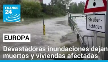 Europa en alerta por inundaciones que desbordan los ríos y cierran las carreteras