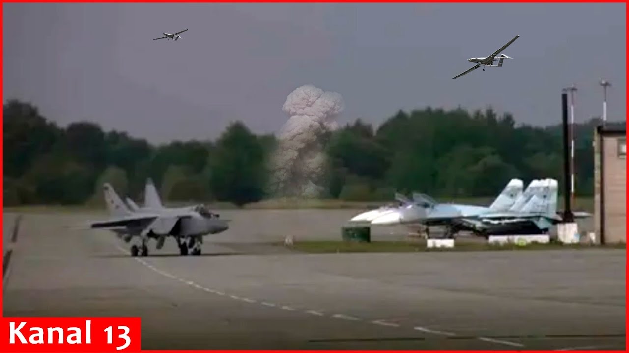 Ukrainian drones first time attack military airfield where MiG-31K, Tu-22M3 were in Russian Ossetia