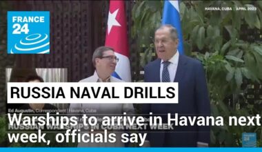 Russian warships will arrive in Havana next week, say Cuban officials citing 'friendly relations'