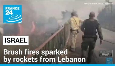 Brush fires sparked by rockets from Lebanon blaze in north Israel • FRANCE 24 English